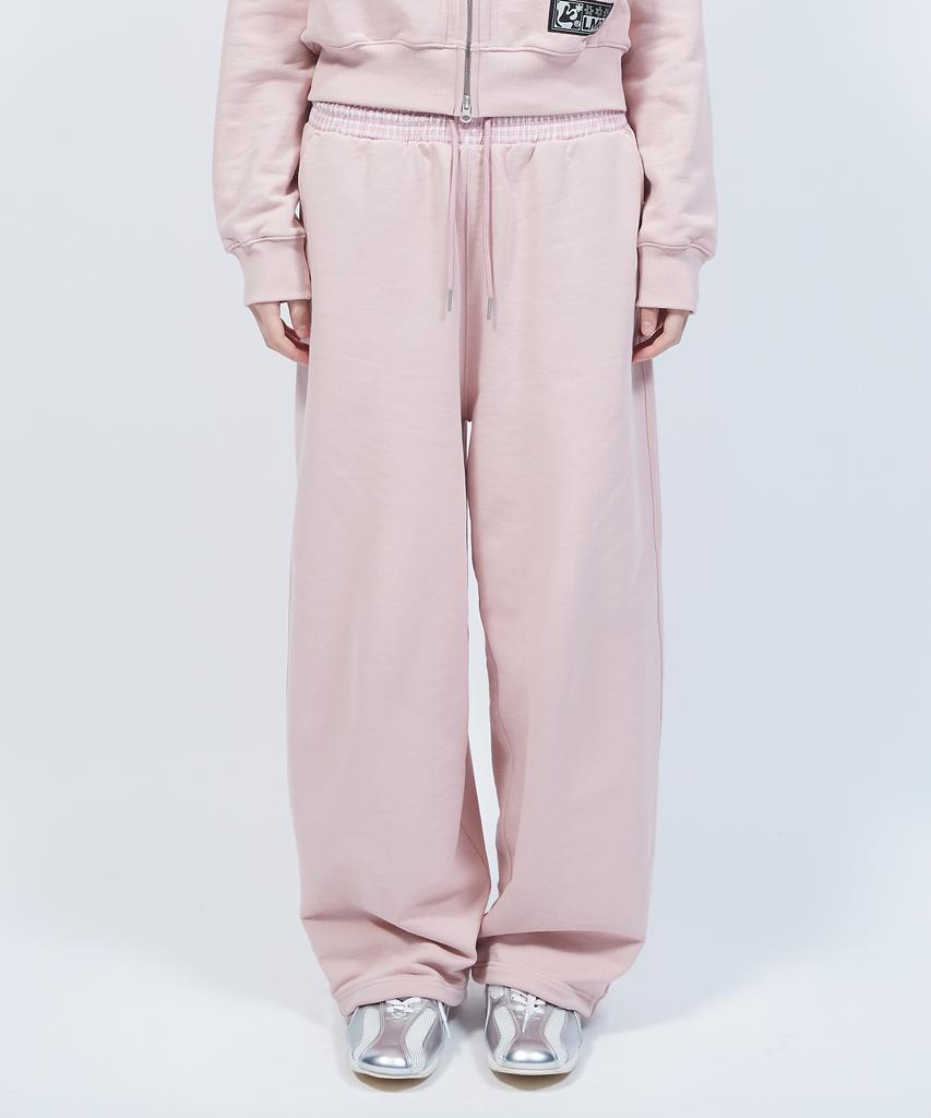 Lmr Star Applique Point String Sweatpants Pink