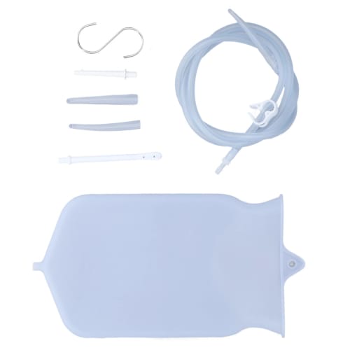 Enema Bag Set, 2L Practical Enema Kit for Colon Cleansing