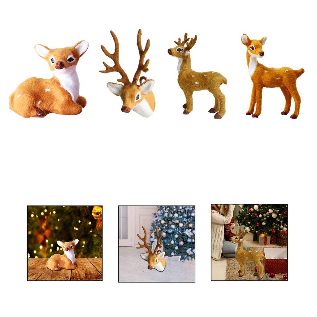 Deer Ornament Practical Creative Home Decoration for Car Bedroom Desktop