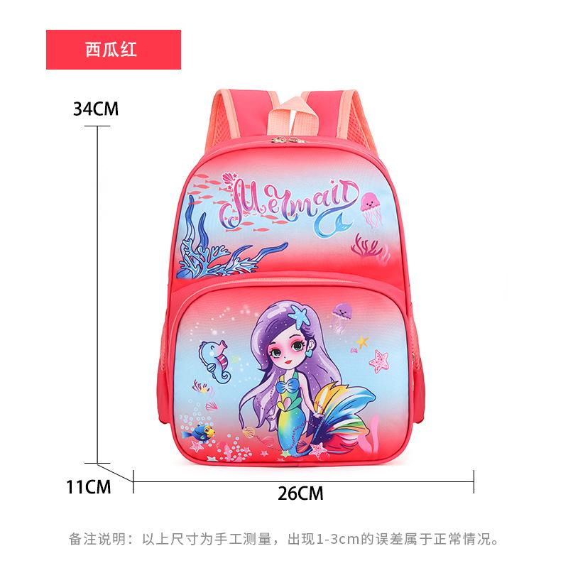 

Fabric Kids Oxford Backpack With Playful Bunny And Bear Patterns Great For School And Outdoor Activities Watermelon