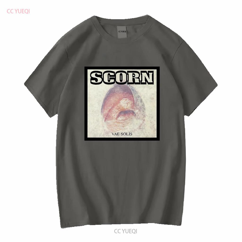 SCORN T Shirt Vae Solis Mens Cotton Crew Industrial Breakbeat long or short sleeves vintage Washed Slightly homme Soft
