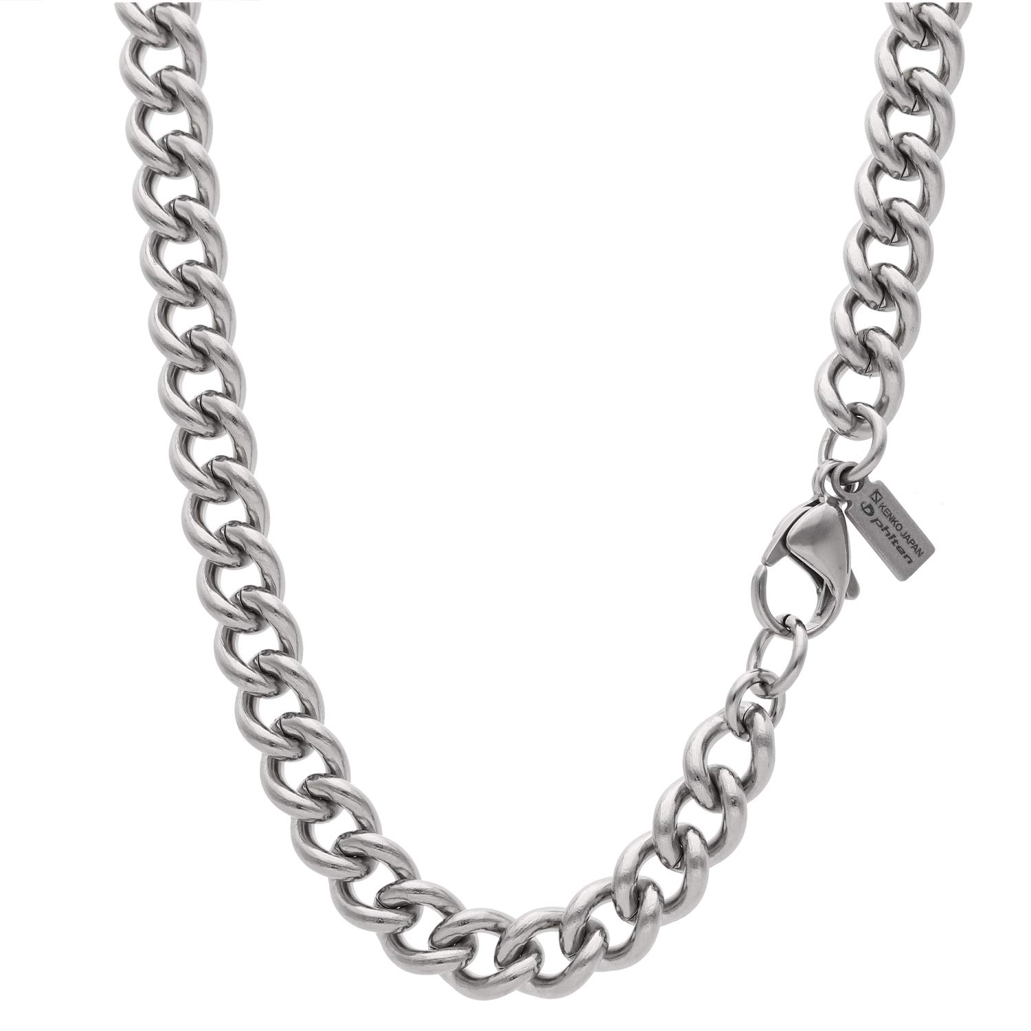 

KJ Phiten [Limited Edition] Titanium Kihei Necklace, Length 45-60cm (50cm), Width 7.2mm, Chain, Men s and Women s, Made in Japan