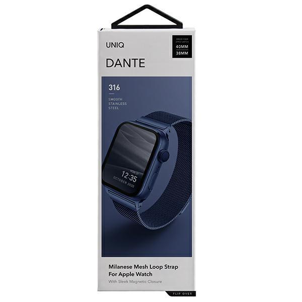 Uniq Dante Band Apple Watch Series1/2/3/4/5/6/7/8/9/Se/Se2 38/40/41Mm Stainless Steel Blue/Cobalt Blue