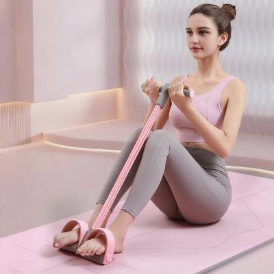 Yousheng Pedal Resistance Band with Handle 4/6-Tube Pedal Ankle Puller Elastic Sit-up Pull Rope Men Women Yoga Pedal Workout Band Exercise