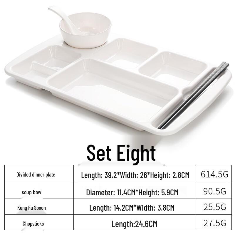 Shengjia Melamine 3-Compartment Canteen Plate