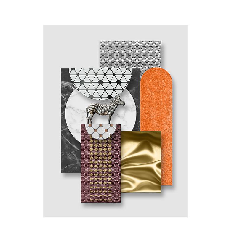 Animals Art Abstract Giraffe,Elephant,Zebra,Cat Poster Decor Poster Canvas Painting Wall Pictures Home Decor