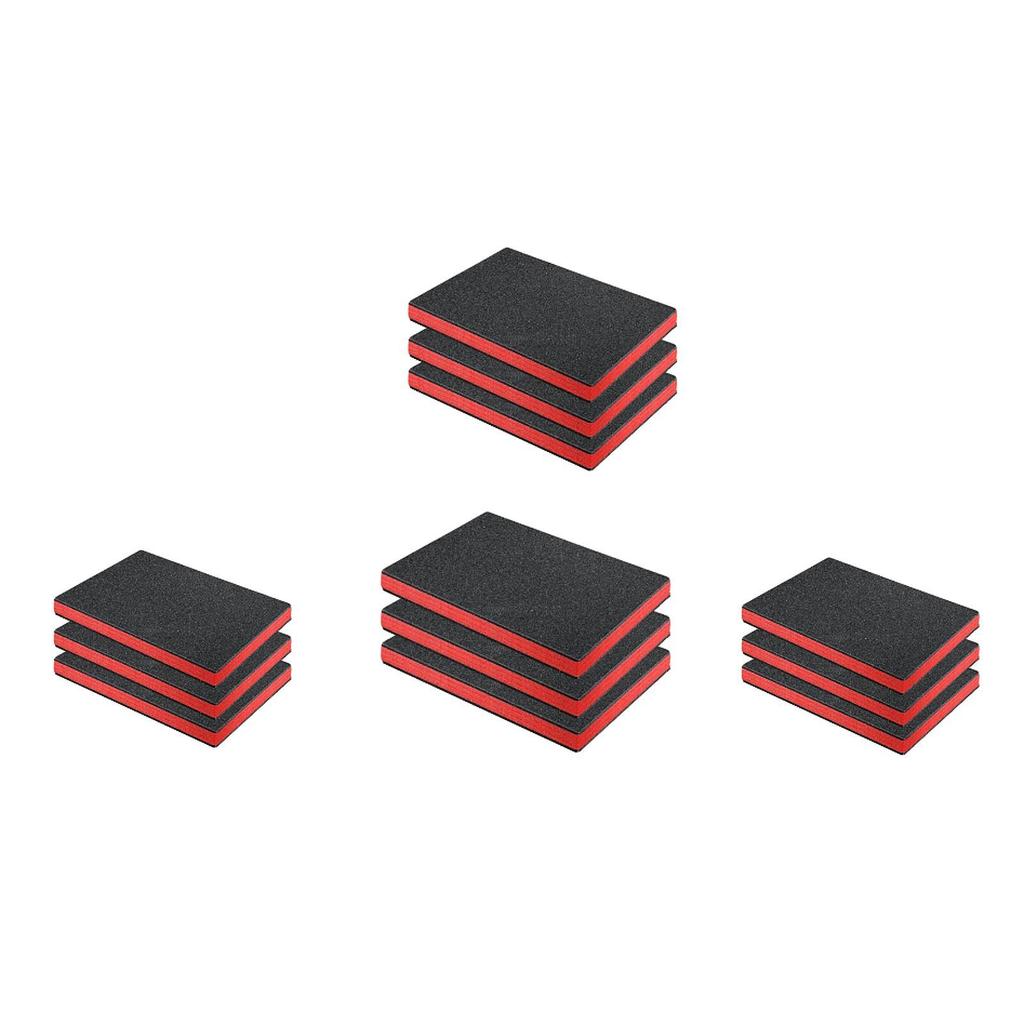 3 Pieces Tool Box Foam Inserts Easy To Use Professional Portable Removable for Transport Camera Case Padding Storage Toolbox