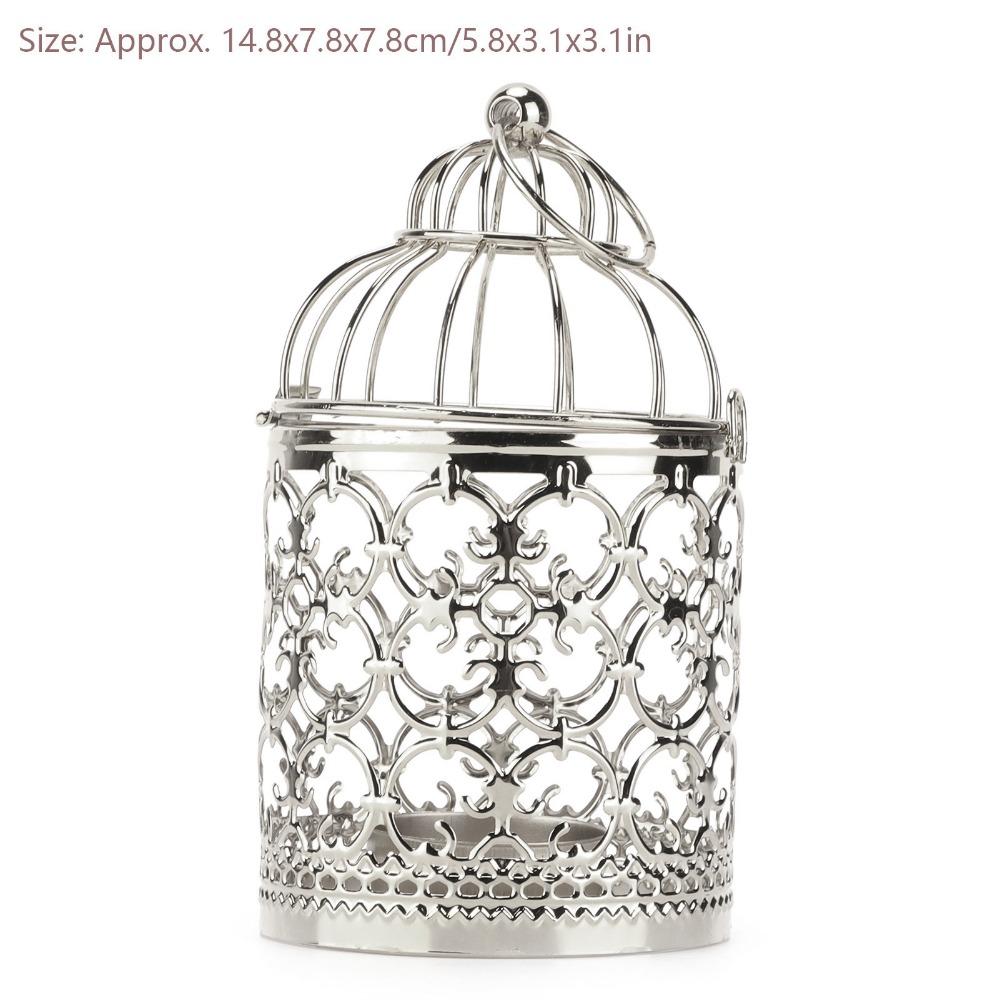 Hollow Out Birdcage Candle Holder Iron Birdcage Candlestick Decorations Home Decoration
