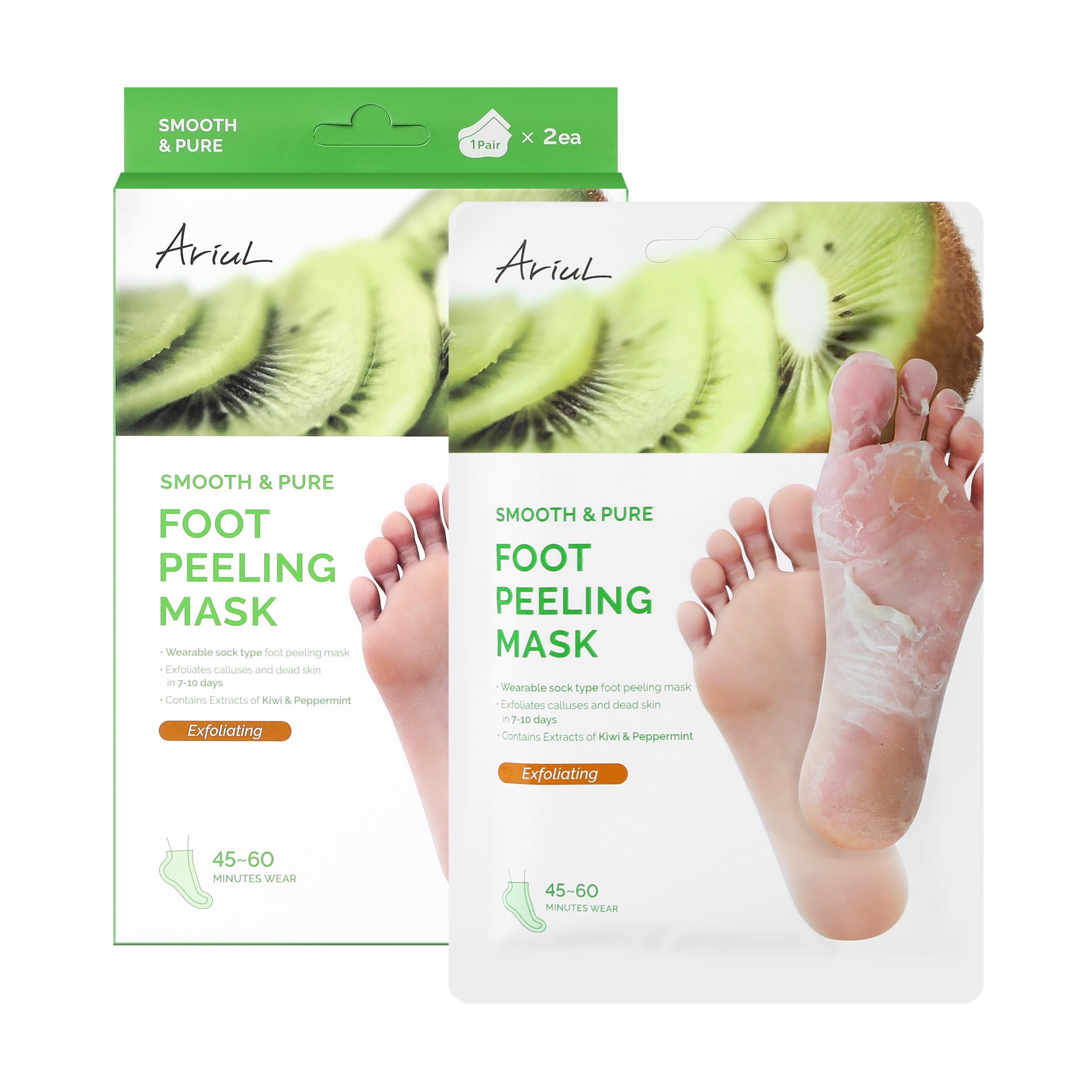 

Ariul Smooth and Pure Foot Peeling Mask Exfoliating Dead Pack Skin/Foot Mask/Foot