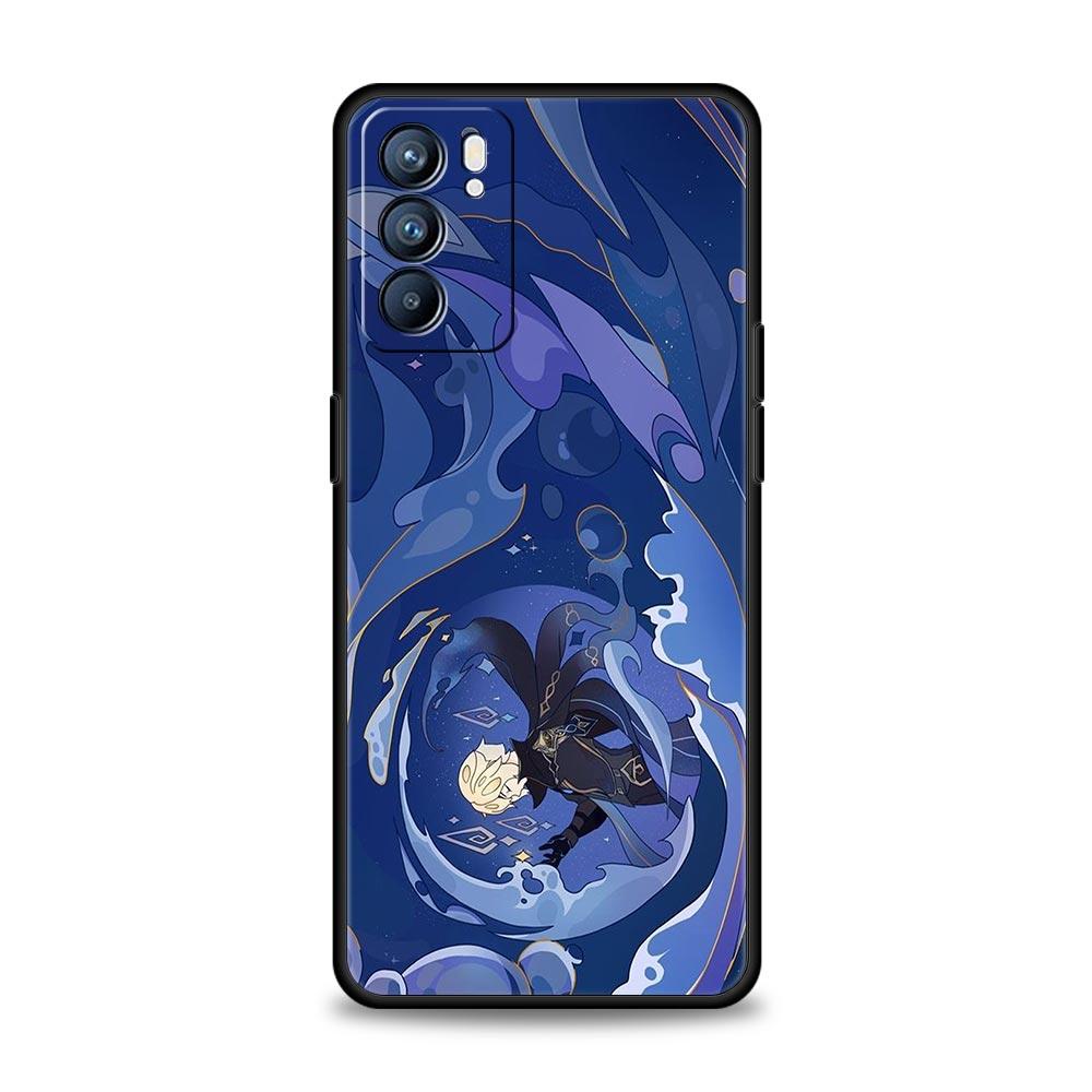 

Чехол с логотипом Genshin Impact для Oppo Find X6 Pro X5 A54 A53 A52 A9 2020 A15 A95 A17 A16 A76 A74 A57 Reno7 Reno6 Pro Plus 5G Cover Oppo A52