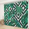 Green Plant Plantain Leaf Curtain Cloth Bedroom Living Room Balcony Blackout Curtain Office Hotel Thermal Insulation Curtain
