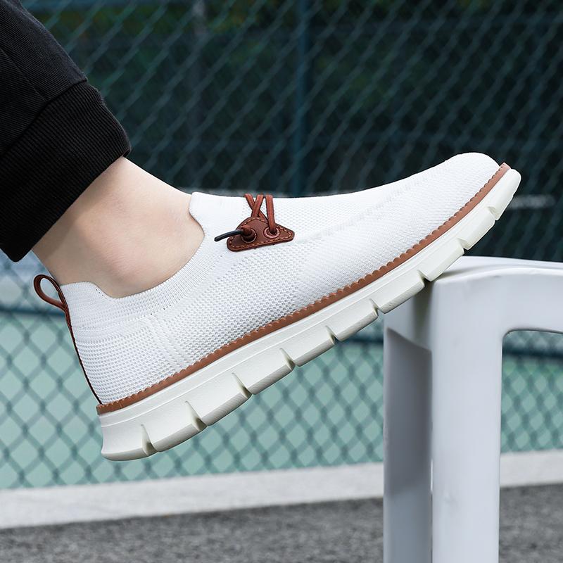 Man Casual Shoes Flat Bottomed Business Casual Sports Soft Sole Fashion Mesh Outdoor Walking Comfortable Shoes Zapatillas Mujer