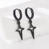 Star Drop Earring Rock Cool Women Cross Earring for Lady Girls Gift Jewelry