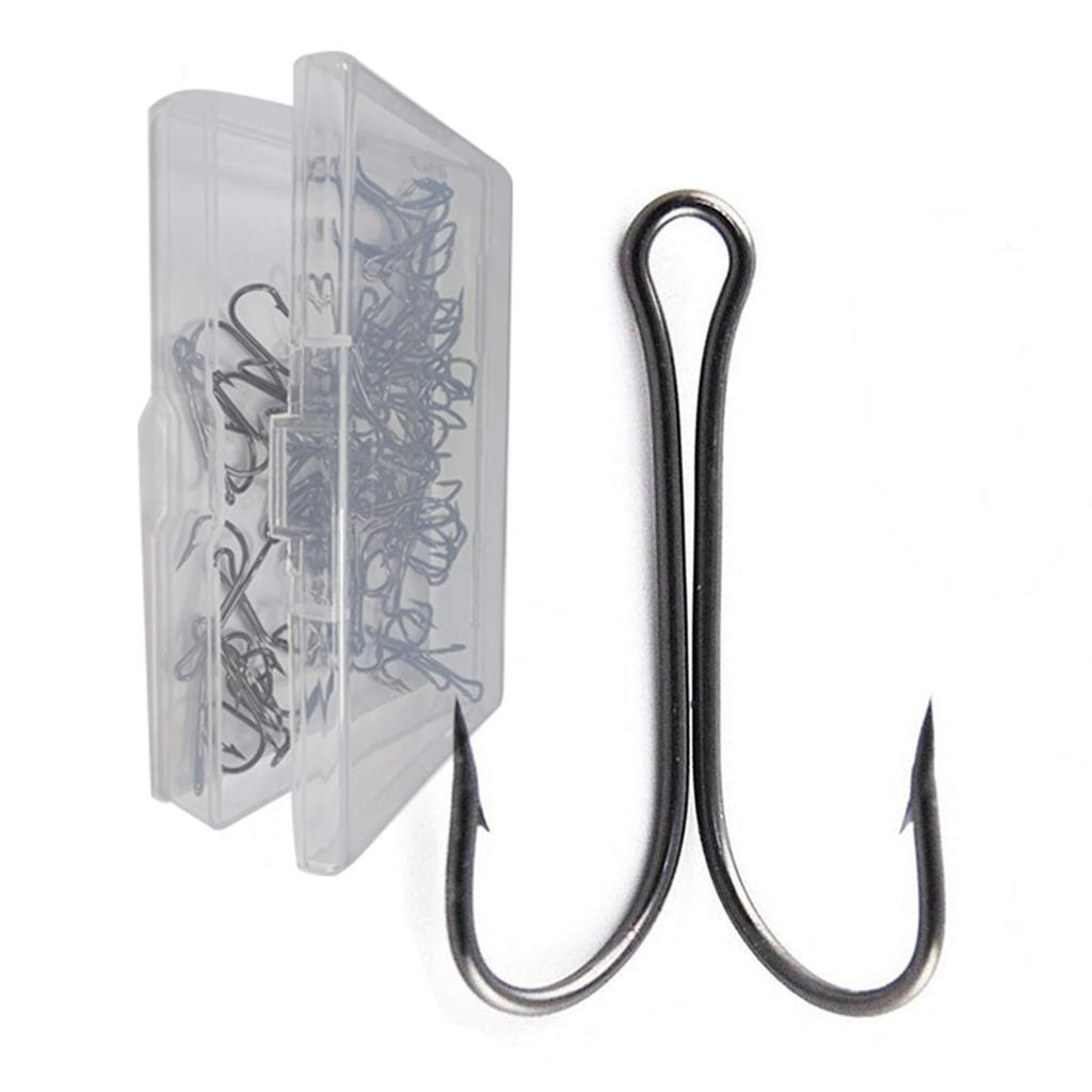Fishing Double Lure Fishing Lure Assist High Improved Obstacle Avoidance 50 Hooks, Replacement, Hooks, Hooks, Strength, Performance, Pieces, 1#