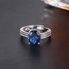 Ruby Live Adjustable Ring Spinel Versatile Geometric Design Trend Ring