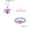 2Pcs Gabby Dollhouse Pendants Gabby Bracelet Necklace Birthday Party Decorations Party Favors Children'S Day Present