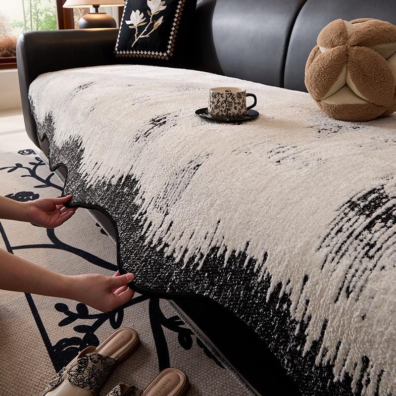 Light Luxury High-End Sofa Cushion, Universal In All Seasons, Non-Slip And Dirt-Resistant Seat Cushion, One-Piece Special-Shaped Sover Cloth T