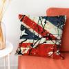 The SStone Roses Band Pillow Case Silky Short Plush With Invisible Zipper Dustproof Sofa Cushion Cover For Home Decor