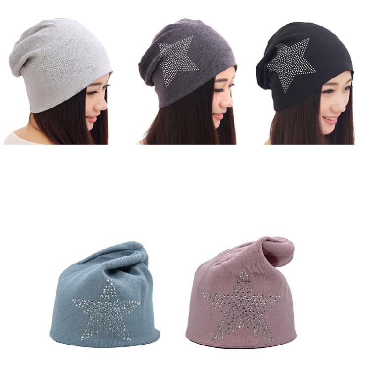 Mens Women Beanie Hat Knitted Oversized Slouch Hat Cap Winter Ski Hip-hop Hat