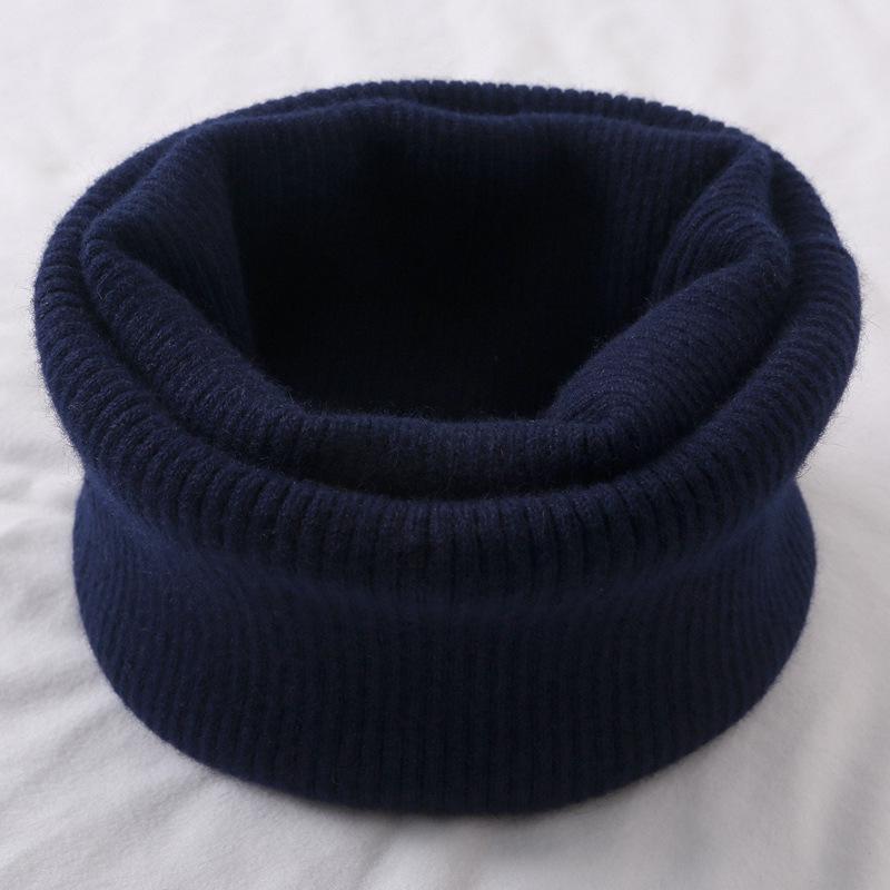 Unisex Winter Cashmere Snood: Windproof Scarf, Neck Warmer, and Mock Turtleneck for Cycling and Cold Weather Protection.