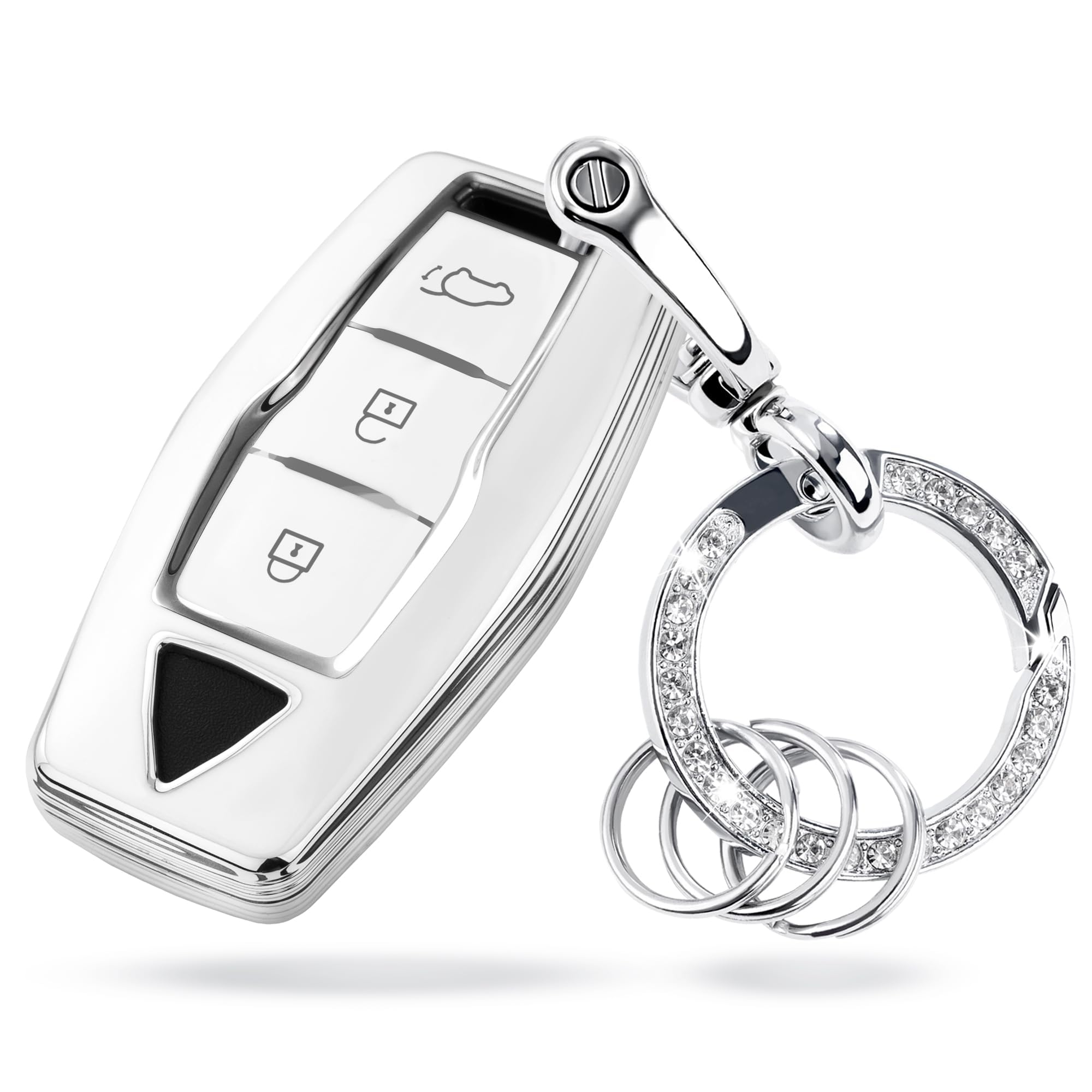 

[Унхоке] Новый чехол для ключа Outlander phev gn0w DELICA D5 Delica D5 Чехол для смарт-ключа Jasper белый