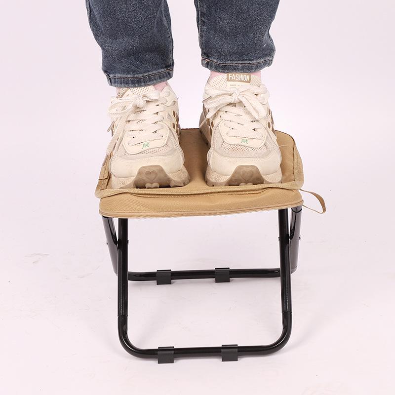 Portable Mini Lightweight Folding Chair with Pencil Bag - Outdoor, Camping, Queueing, and Street Stall Use