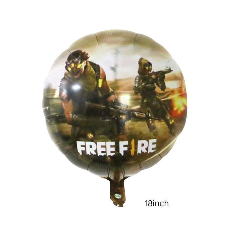 Game Theme "Free Fire" Game Controller Wall-mounted Aluminum Film Balloon Party Decoration and Setup Supplies