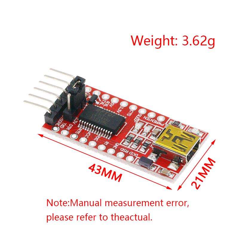 FT232RL FT232 FTDI USB 3.3V 5.5V zu TTL Serielles Adaptermodul für Arduino FT232 Pro Mini Port USB zu TTL 232 Mini / Typ-C USB
