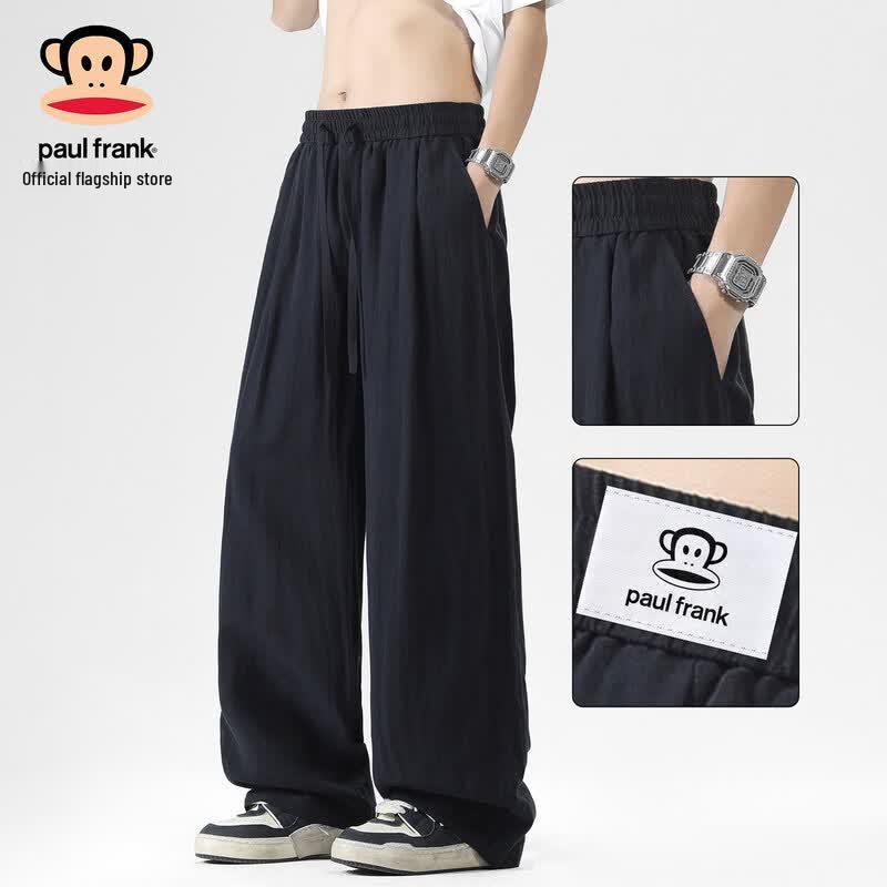 Paul Frank Men s Tencel Wide-Leg Casual Pants L чёрный