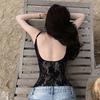 Sexy Lace Backless Sleeveless Slim Camisole Summer Women's Bodysuit