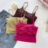 Summer Spicy Backless Camisole with Chest Pads: Bodycon Bandeau Top for Layering or Outerwear