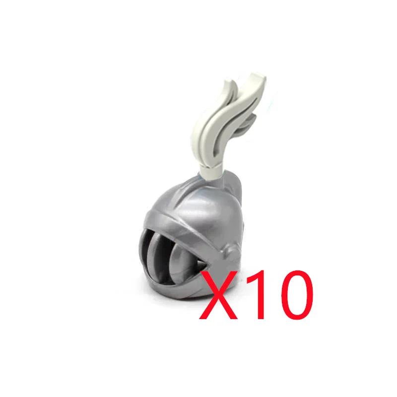 Medieval Knight MOC Building Block Helmet Mask Soldier Weapon Short Trident Shoulder Armour Vest Gun Hoe Axe Sword Toy Gift K049