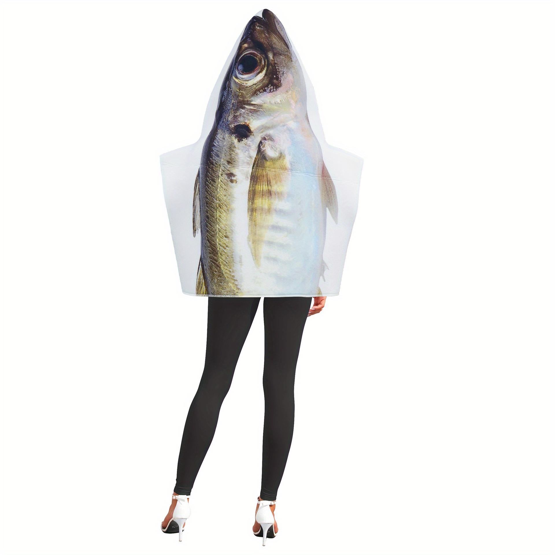 

Western Style Carnival Party Stage Performance Outfit Funny Sardine Digital Print Cosplay Costume onesize