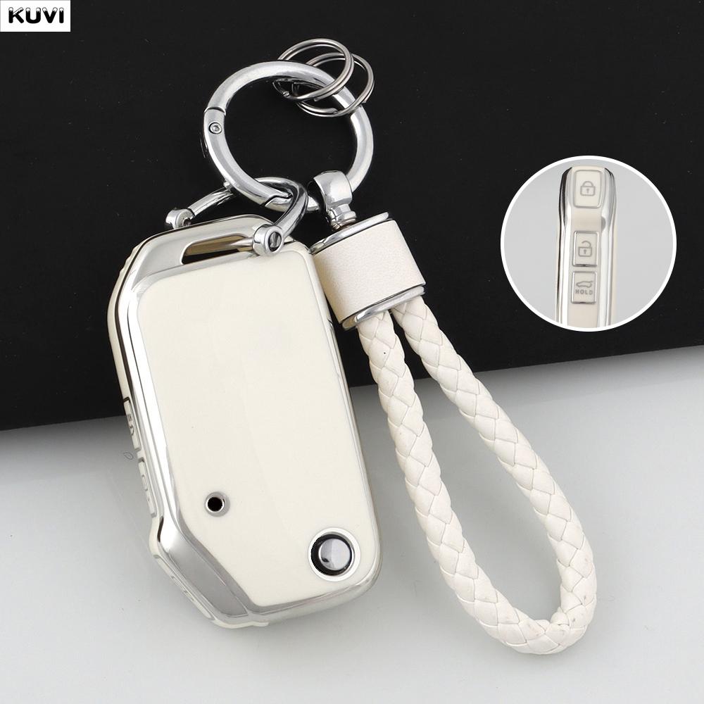 Tpu Auto Folding Key Fob Cover Case Housing Key Ring Fit For Kia Sportage Ceed Xceed Sports K5 Seltos Auto Accessories