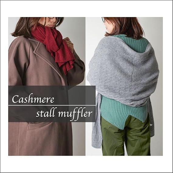 Large Cashmere Scarf for Cashmere [amife petit] Women, 100% (Sand Beige, Large)
