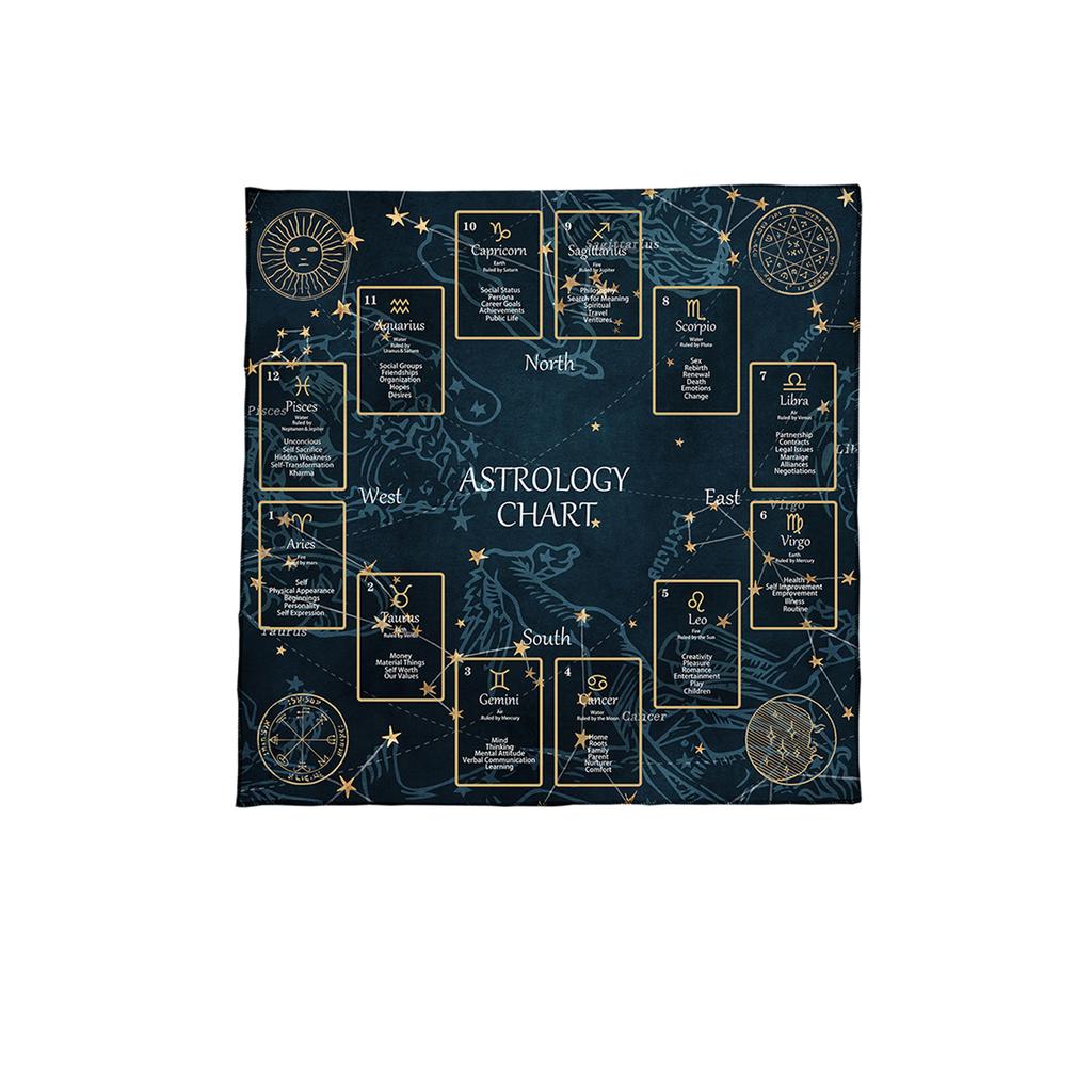 Tovaglia Tavolo Tarocchi con Motivo Costellazioni Panno Altari Panno Altari Tovaglia Tavolo Carte Divinatorie Arazzo Facile da Usare