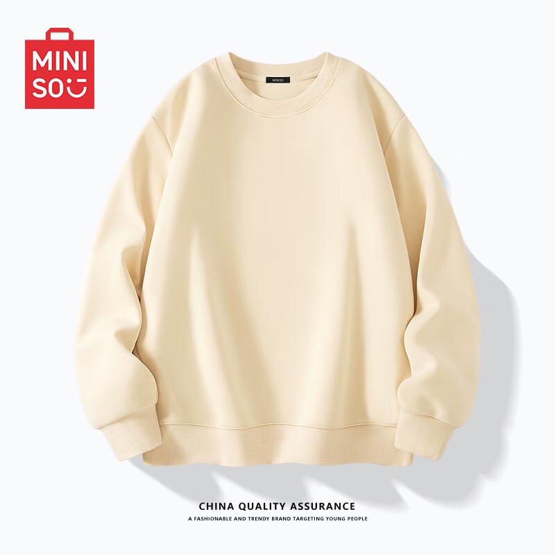 MINISO Men's Casual Crew Neck Sweatshirt