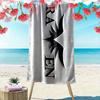 Large Beach Towel with RAVEN Bold Word Design, Quick Dry Microfiber, Soft and Durable, for Beach Pool Travel