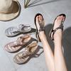 Mode Übergrößen Schuhe für Damen Sommer 2025 Mode Plateau Wedges Bequeme Sandalen 36-42 Strandschuhe Rutschfest Sandalias Mujer