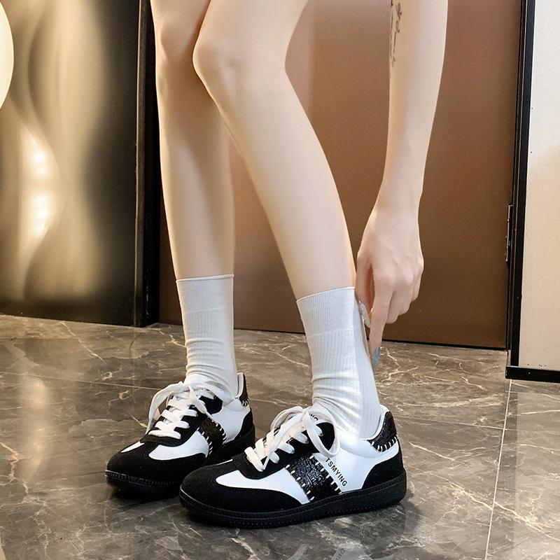 

Повседневные универсальные одинарные туфли, легкие, на толстой подошве, белые туфли 44 чёрный