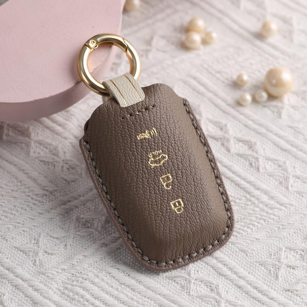 Leather Car Key Case Cover For Hyundai Ix35 Elantra Sonata Santa Fe For Kia Sportage K2 Sorento Optima Forte Genesis Coupe 2008