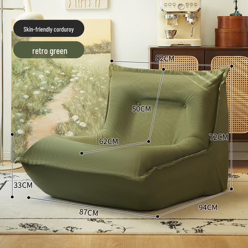 Lazy Caterpillar Beanbag Sofa: Tatami Recliner for Bedroom, Balcony, and Living Room Leisure.