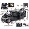 1:24 Alloy Diecast V260L Denza D9 Cars Toys Models Wheel Steering Miniature Vehicles Pull Back Light Music Car Collectible Item