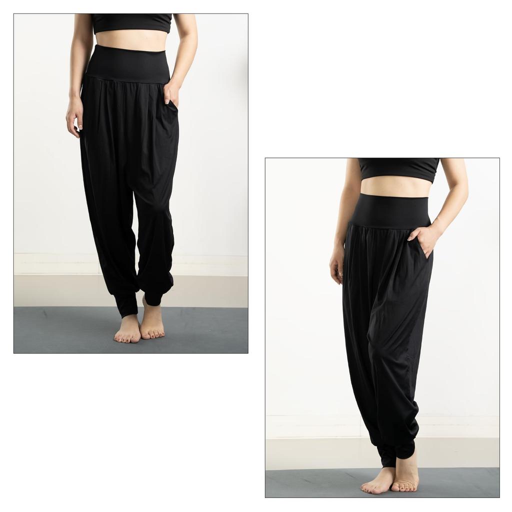 Sarouel Yoga Cropped Loose Long Wide Leg Fitness Sports UV Protection [iito.seasons] Women's Pants, Length, Fit, Length, Pants, Pants, Pants,