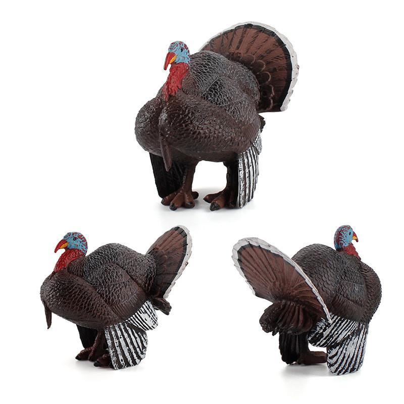Farm Animal Pvc Model Set Of Rooster And Turkey For Childrens Early Education And Learning