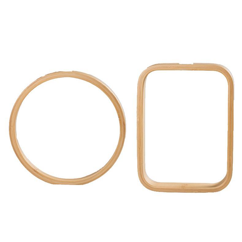 Nan Bamboo Glass Vase: Modern Minimalist Hydroponic Plant Container for Home, Office, Desk, or Wall Decor.