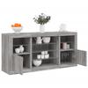 VidaXL Buffet with LED Lights, Cabinet with Door, Storage Furniture, Living Room Entryway Organizer, 3209091