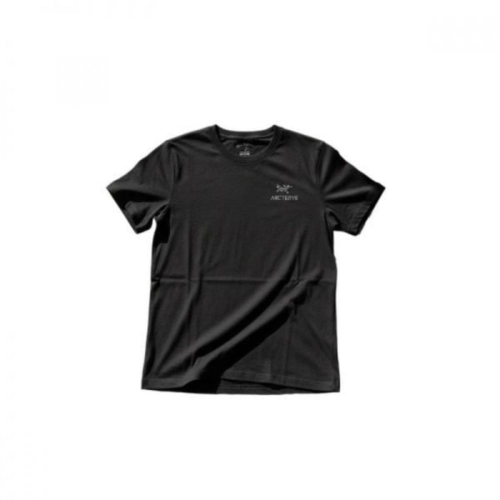 Arc Teryx 25 Crag Sl Cotton Emblem Crew Ss Women  Atpsw09502blk Black/XS (around 85)