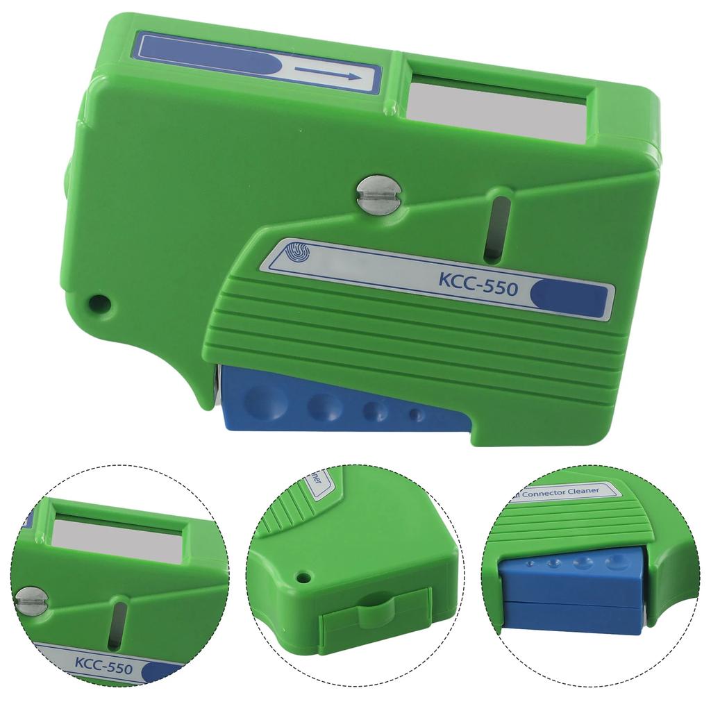 Optic Cleaner For Cassette Fiber Optic Cleaning Tool Manual Operation Alcohol Free Microfiber 500+ Effective Cleans
