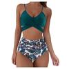 Women Sexy Leopard Print Bikini Set Push Up Bathing Swimwear High Waist Swimsuit